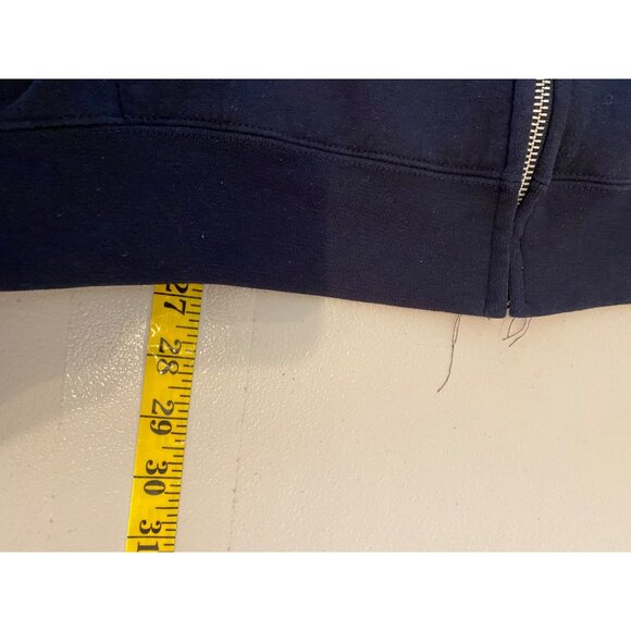 Champion Illinois Navy Blue Full-Zip Hoodie Pockets & Hood XL - Picture 5 of 8